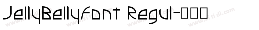 JellyBellyFont Regul字体转换